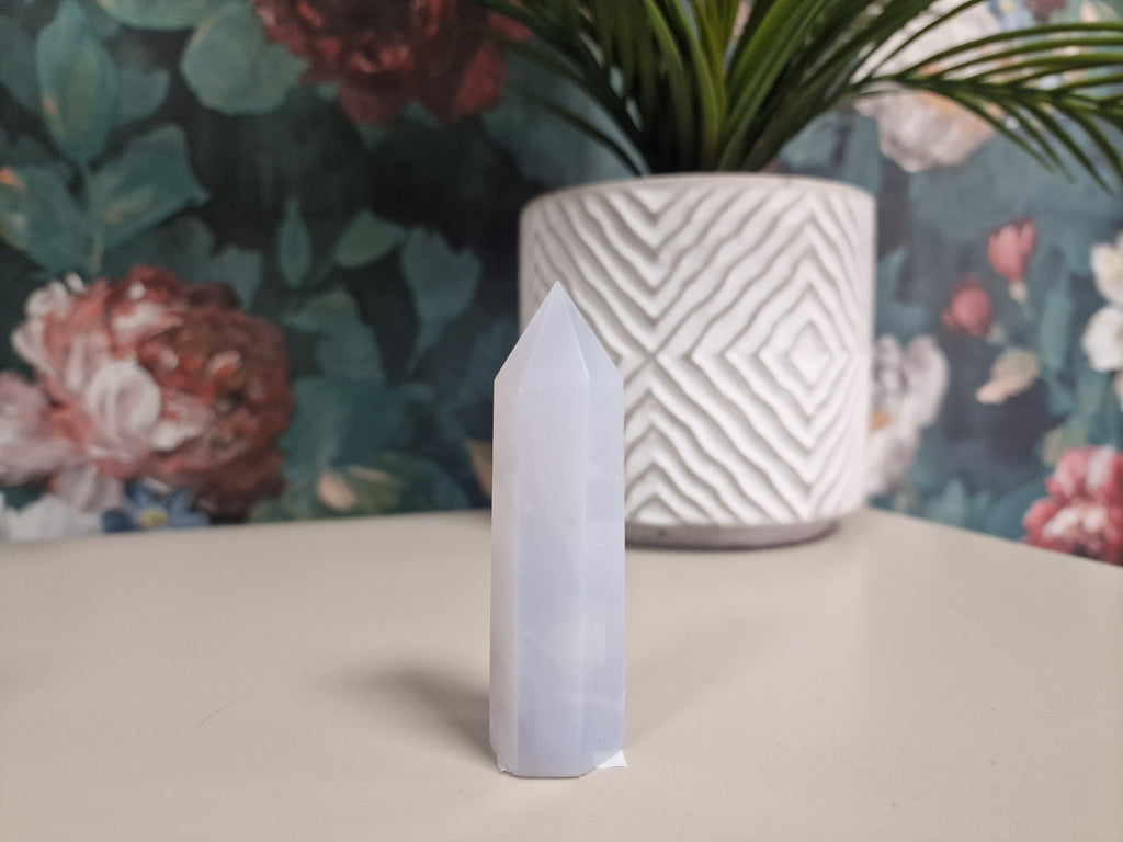 Blue chalcedony tower