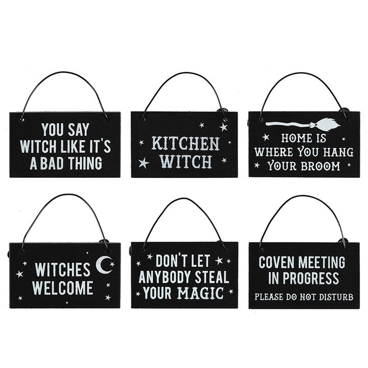 Mini witch signs