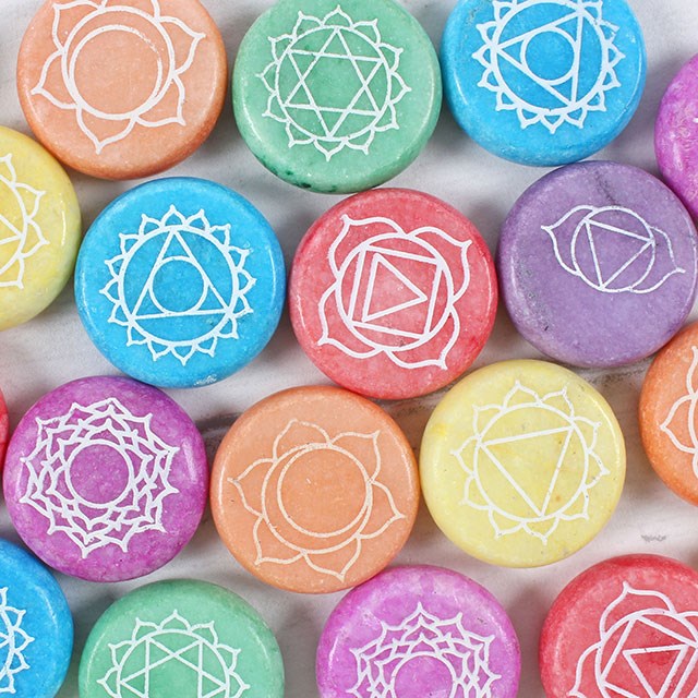 Chakra meditation stones