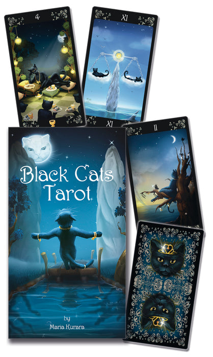 Black cats tarot cards