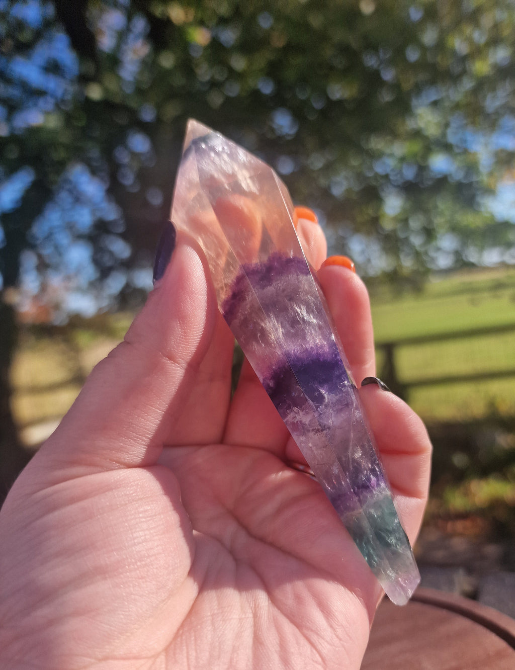 Fluorite wand