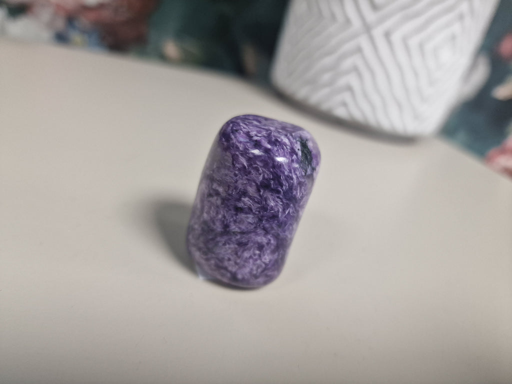 Charoite cylinder